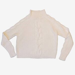 Poof! Cream Cable Knit Sweater